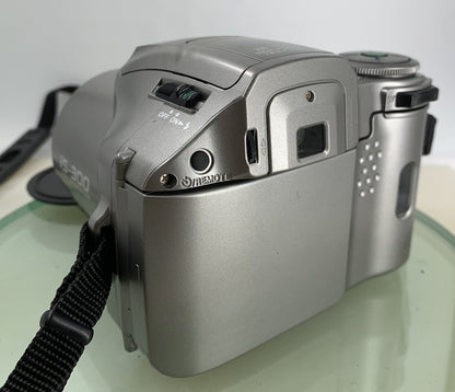 OLYMPUS IS 300 POINT AND SHOOT FILM CAMERA SILVER+BAG 28-110 LENS TESTED - 4164