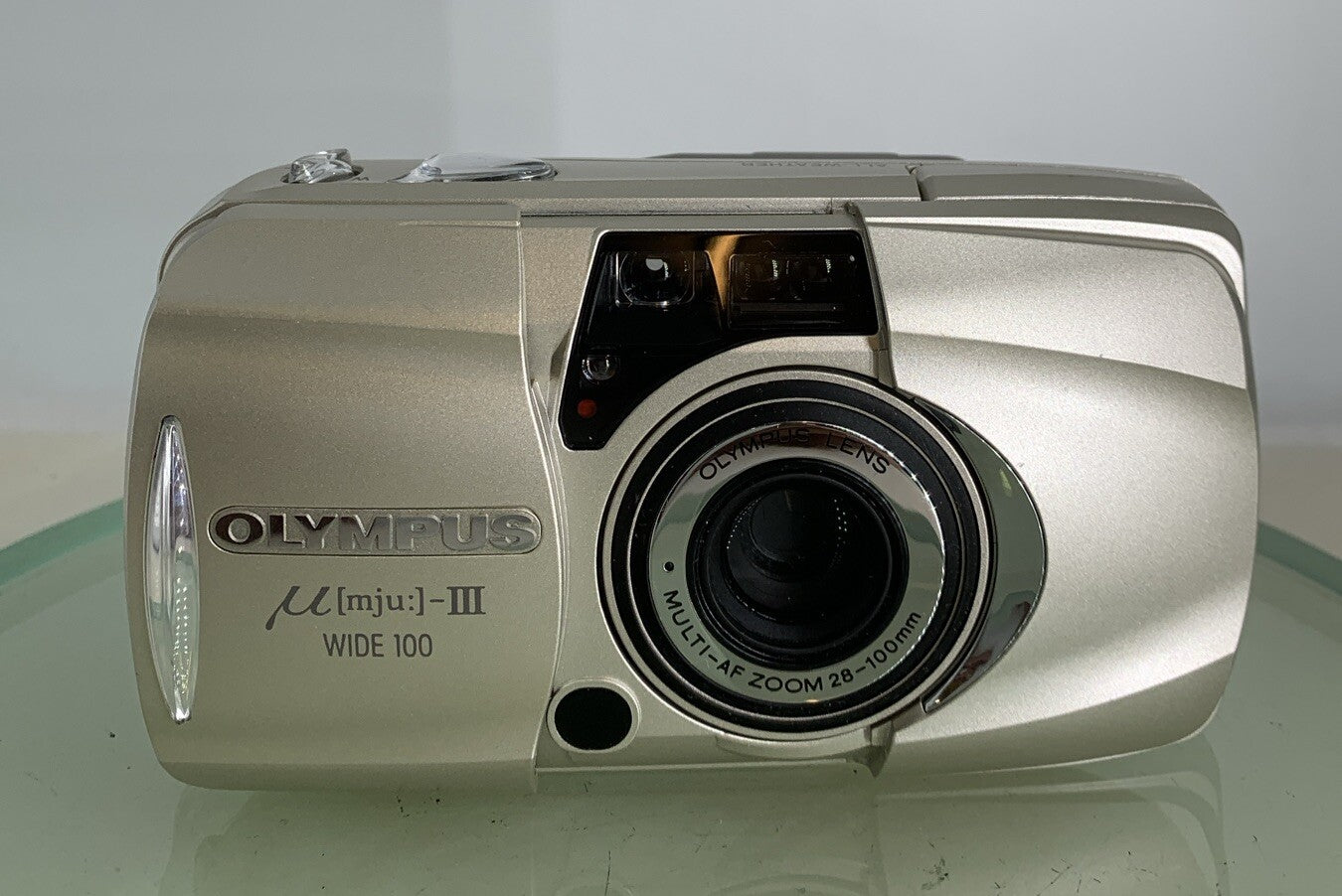Olympus µmju:-III Zoom Wide 100 - 35mm Compact Film Camera Silver Point & Shoot1