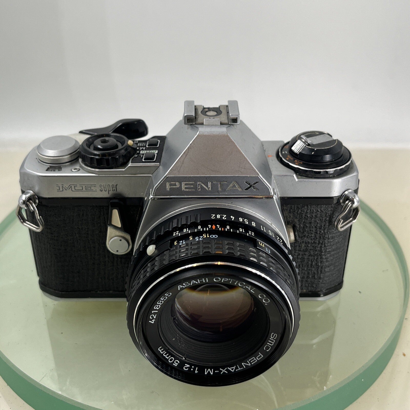 Pentax ME Super 35mm SLR Film camera + Pentax-M  50mm f2 LENS  - TESTED  8962