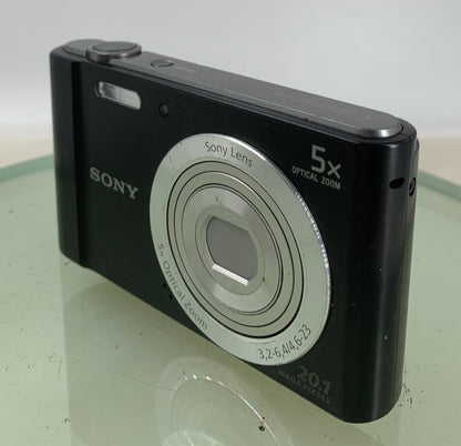 Sony CyberShot DSC-W800 COMPACT DIGITAL CAMERA 20.1MP WITH WIRE TESTED - 3572