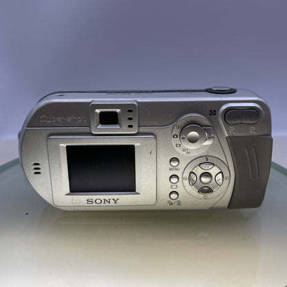 Sony Cybershot DSC-P52 3.2 MP Compact Digital Camera Silver LENS ERROR #236