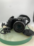 Nikon COOLPIX L810 16.1MP 26X COMPACT Digital Camera BLACK + WIRE TESTED - 9040