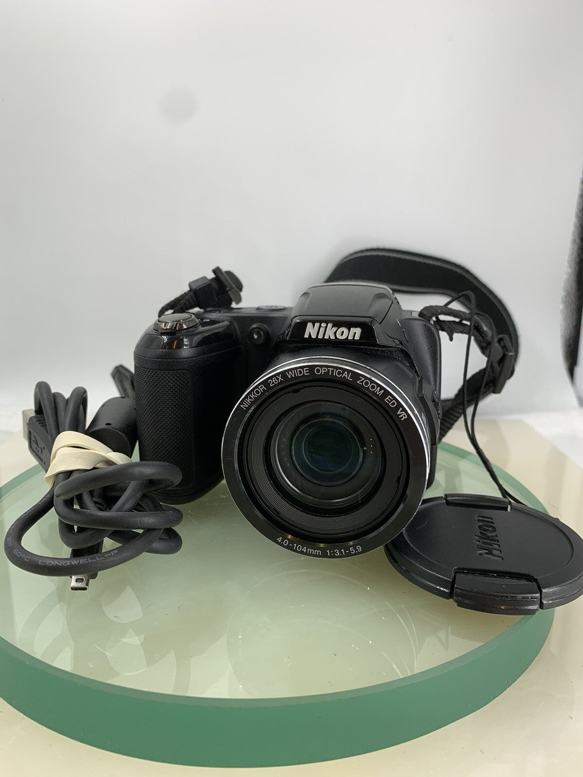 Nikon COOLPIX L810 16.1MP 26X COMPACT Digital Camera BLACK + WIRE TESTED - 9040