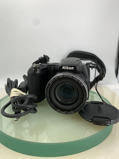 Nikon COOLPIX L810 16.1MP 26X COMPACT Digital Camera BLACK + WIRE TESTED - 9040