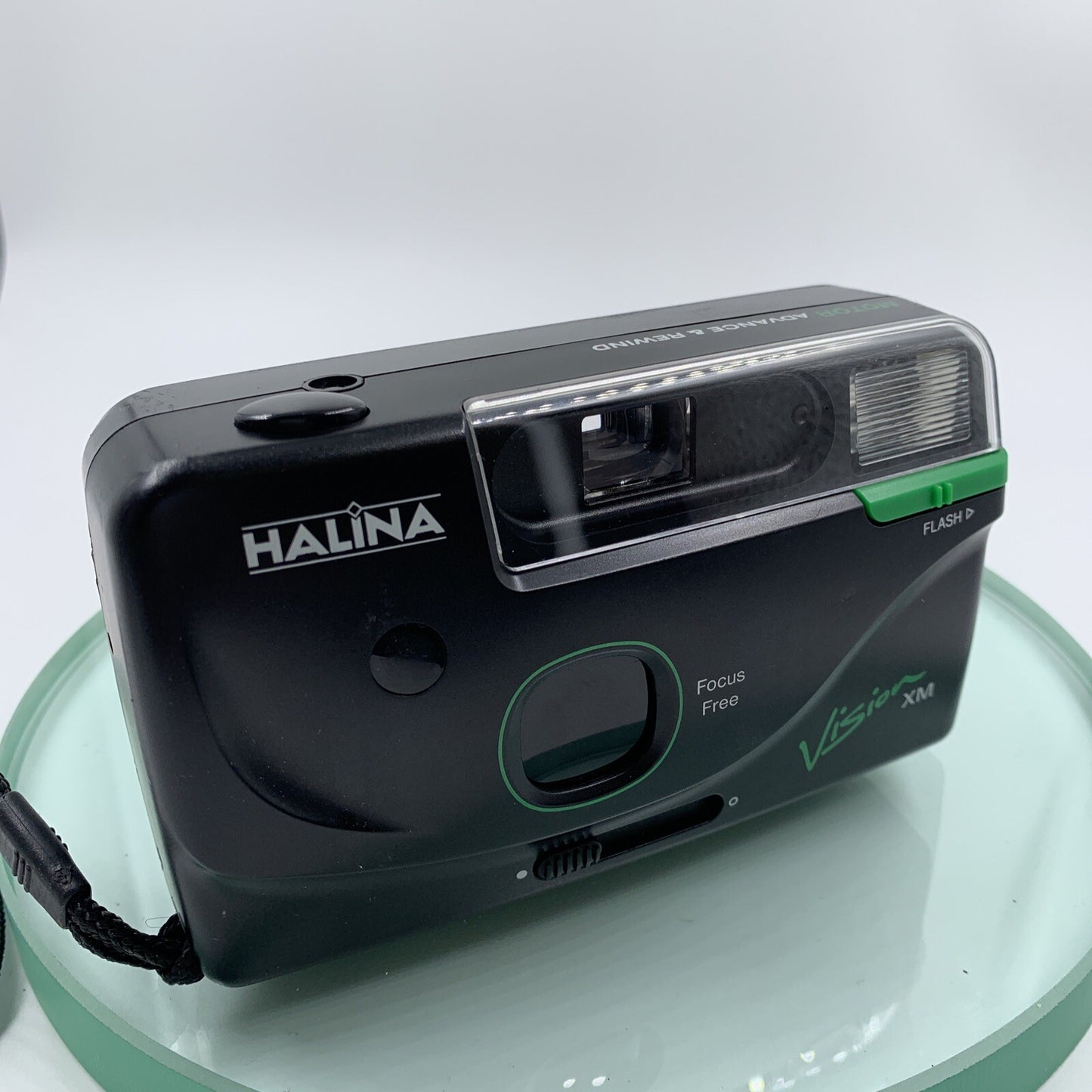 Vintage Halina Vision 35mm XM Auto Flash&Focus Compact Camera w/Case#TESTED#9151