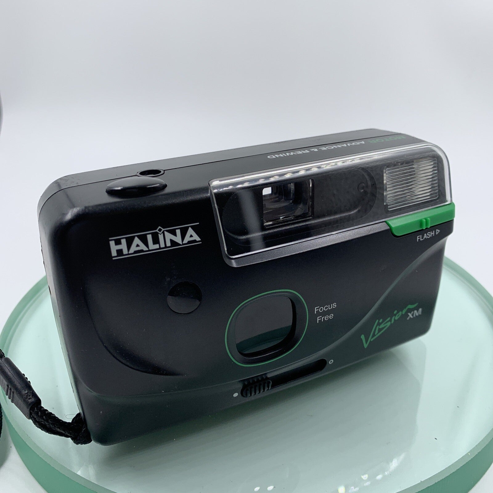 Vintage Halina Vision 35mm XM Auto Flash&Focus Compact Camera w/Case#TESTED#9151