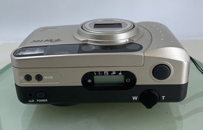 PRETEC KH70 ZOOM AF POINT AND SHOOT FILM CAMERA SILVER WITH COVER TESTED - 8337