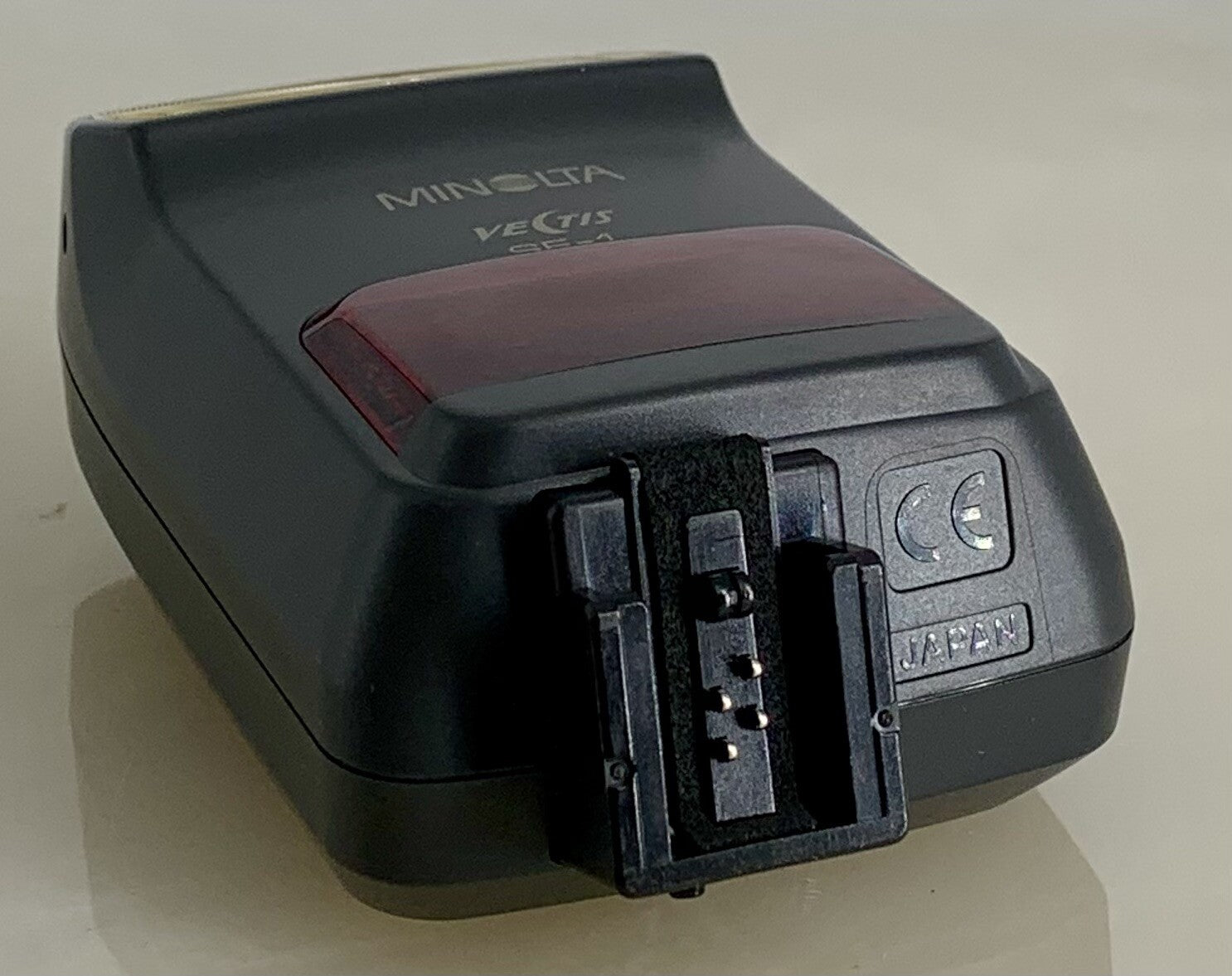 MINOLTA VECTIS SF-1 SHOE MOUNT FLASH + CASE + TESTED - 5092