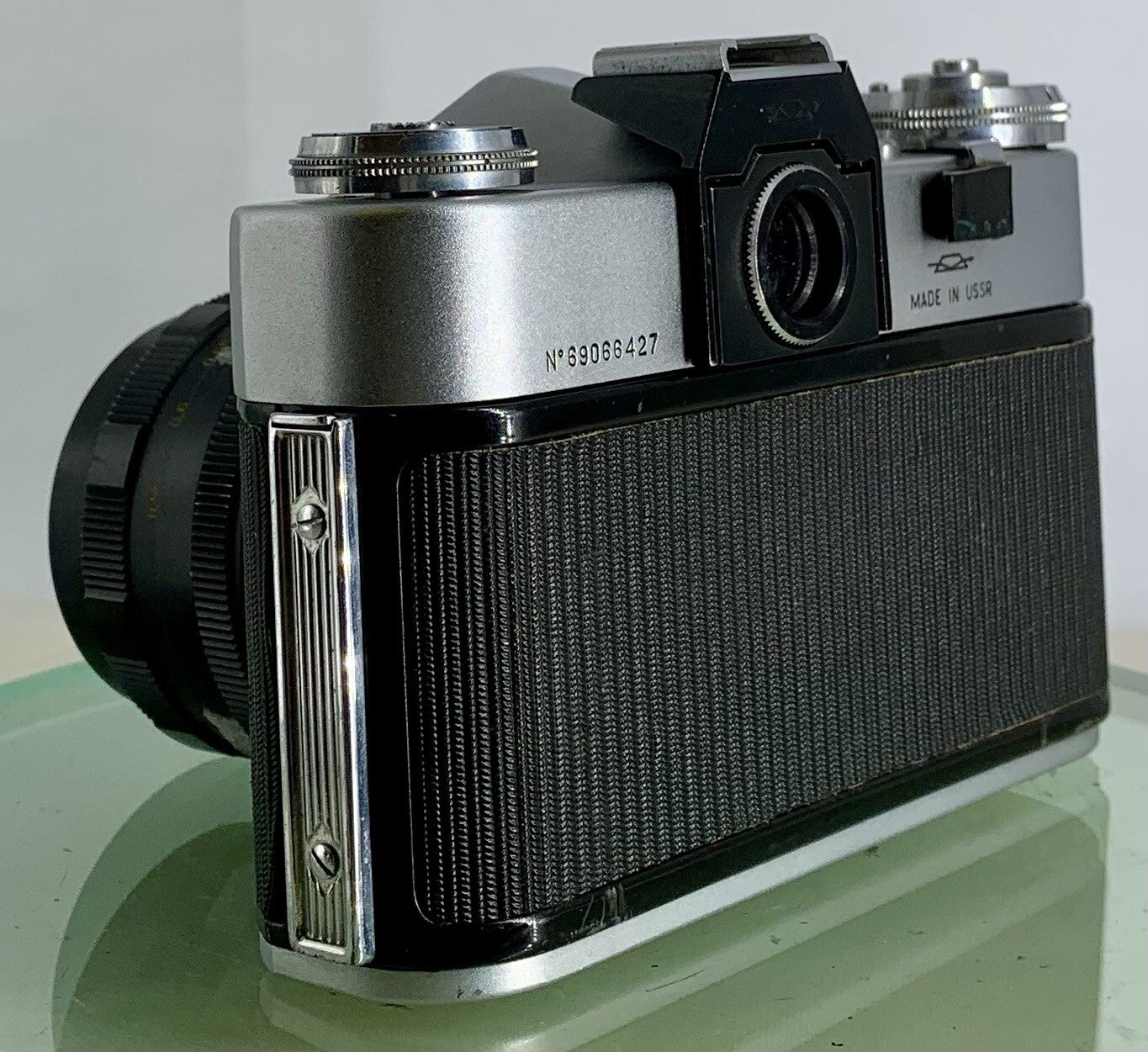 Vintage Zenit - B SLR Camera + HELIOS-44M 2/58 Lens + SILVER + TESTED - 3295