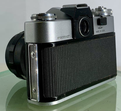 Vintage Zenit - B SLR Camera + HELIOS-44M 2/58 Lens + SILVER + TESTED - 3295