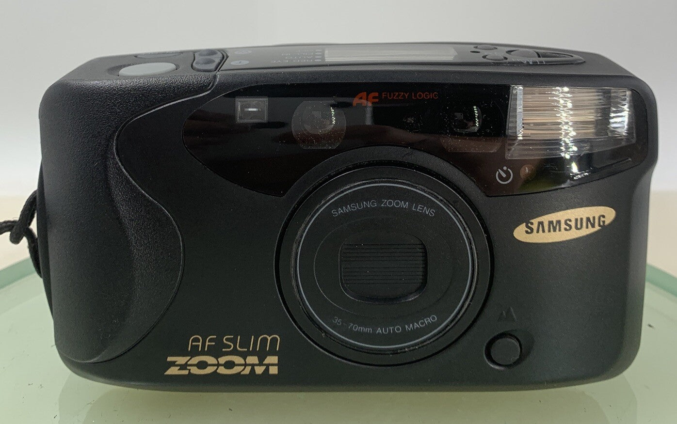 Samsung AF Slim Zoom 35mm Film Point And Shoot Camera Black + BAG TESTED - 161