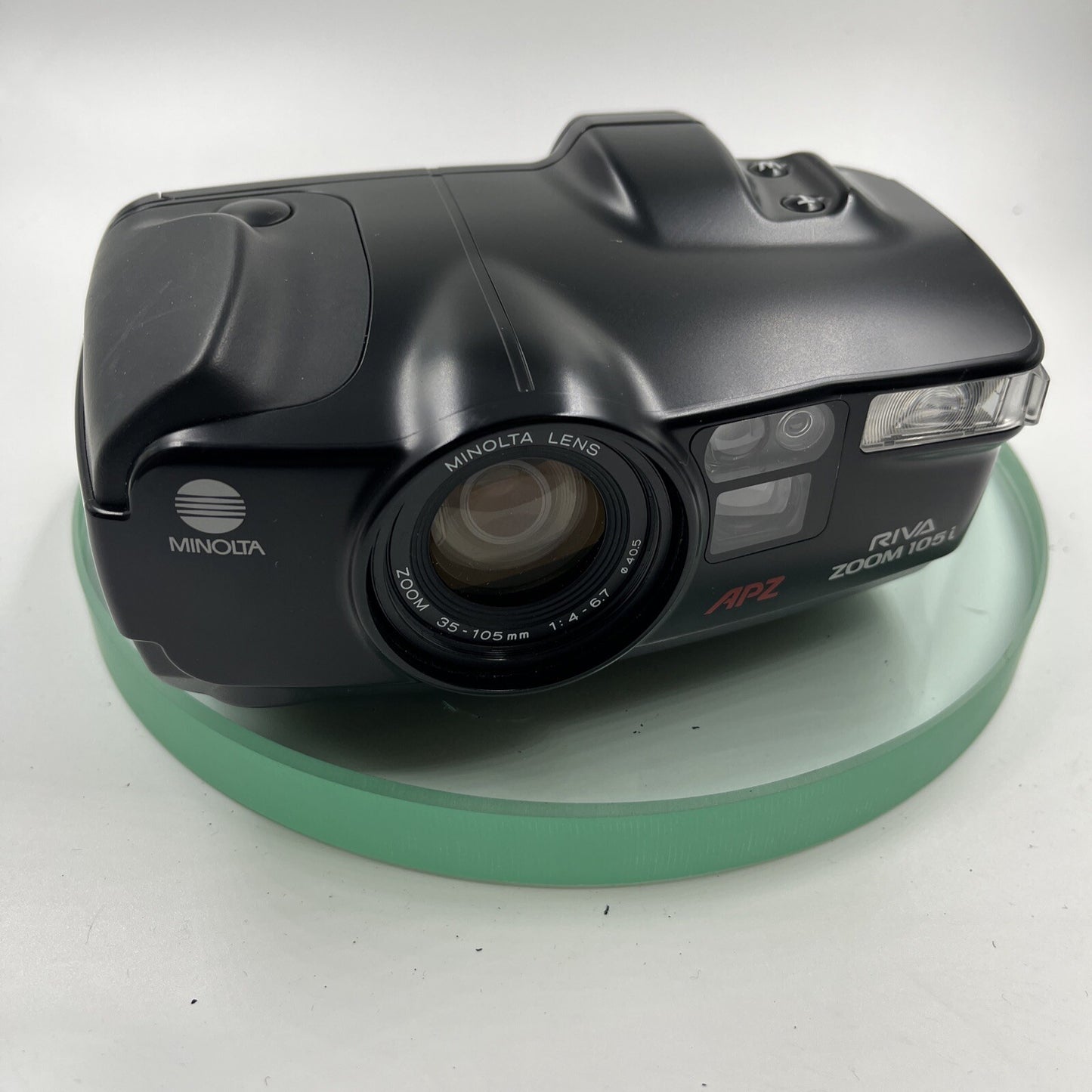 Minolta Riva Zoom 105i 35mm Zoom Film Camera with case, VGC# TEDTES # 8797