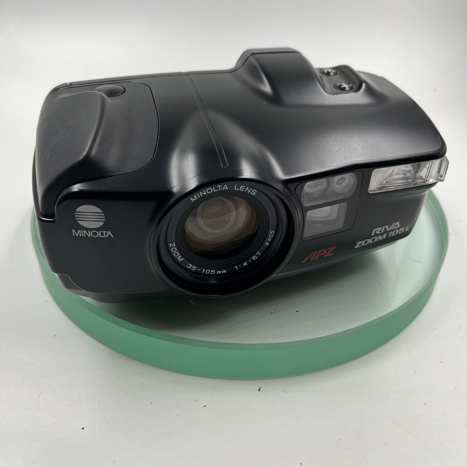 Minolta Riva Zoom 105i 35mm Zoom Film Camera with case, VGC# TEDTES # 8797