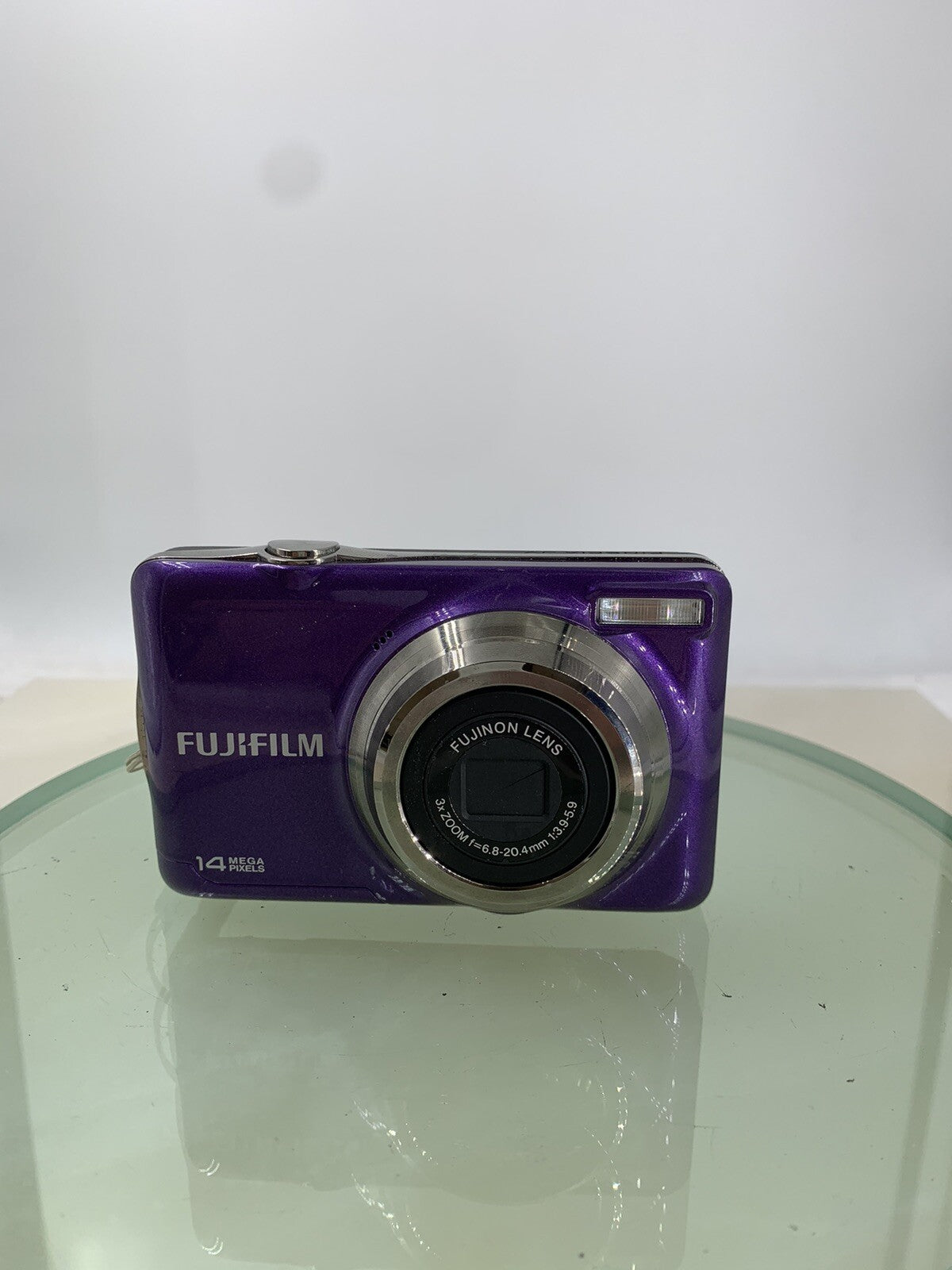 Fujifilm COMPACT Digital Camera FinePix JV300 14.0MP PURPLE + WIRE TESTED - 7841