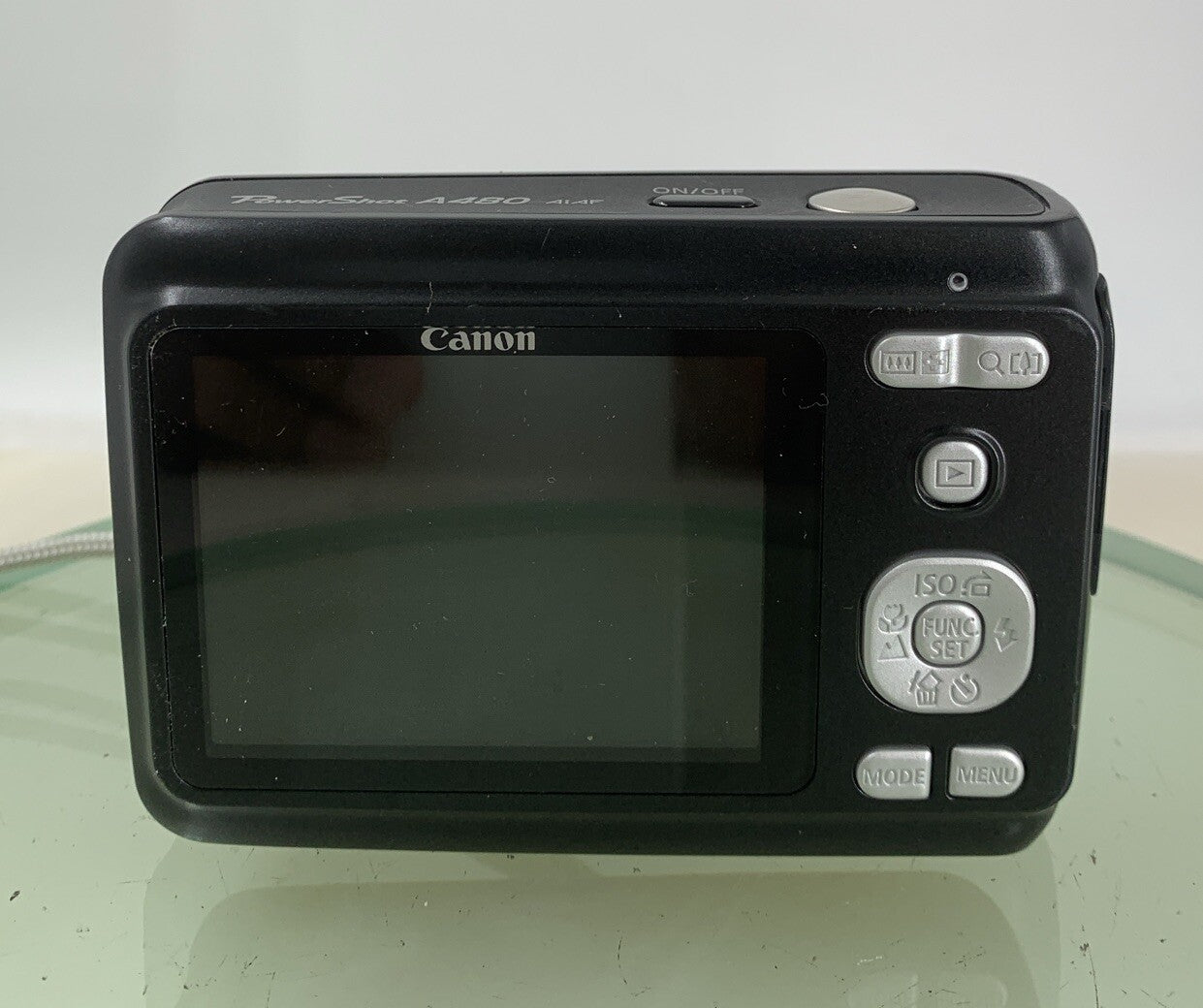 Canon PowerShot A480 10.0MP Digital Camera BLACK NO CHARGER NO CARD TESTED - 1595