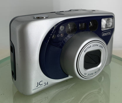 Jenoptik JC34 35mm Compact Camera SILVER NO CHARGER TESTED - 6810