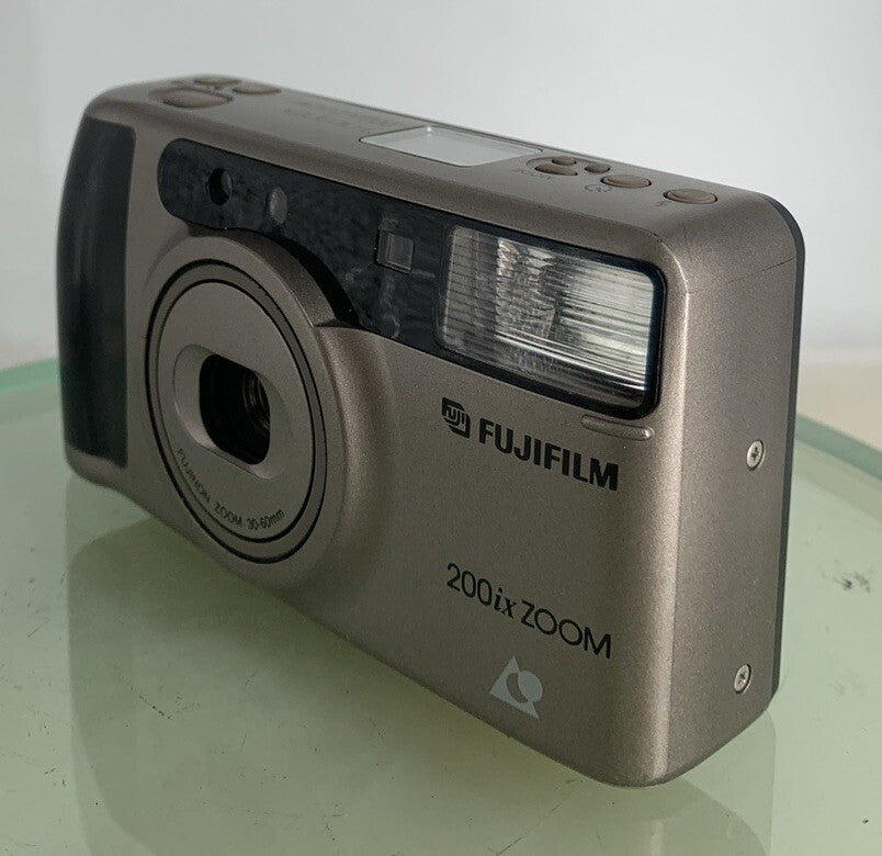 FujiFilm Fotonex 200ix Zoom POINT AND SHOOT FILM CAMERA SILVER TESTED - 8422