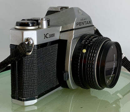 Pentax K1000 35mm SLR Film Camera+SMC Pentax-M 50mm F2 Lens TESTED METER WORK2102