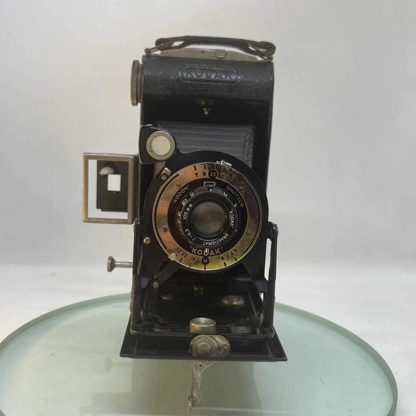 Kodak Folding Brownie Junior Six-20 Camera, 620 Roll film camera SHUTTER WORK3751