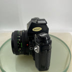 Canon AE-1 Program 35mm SLR Film Manual Camera BLACK+Canon 50mm F/1.8 FD Lens8826
