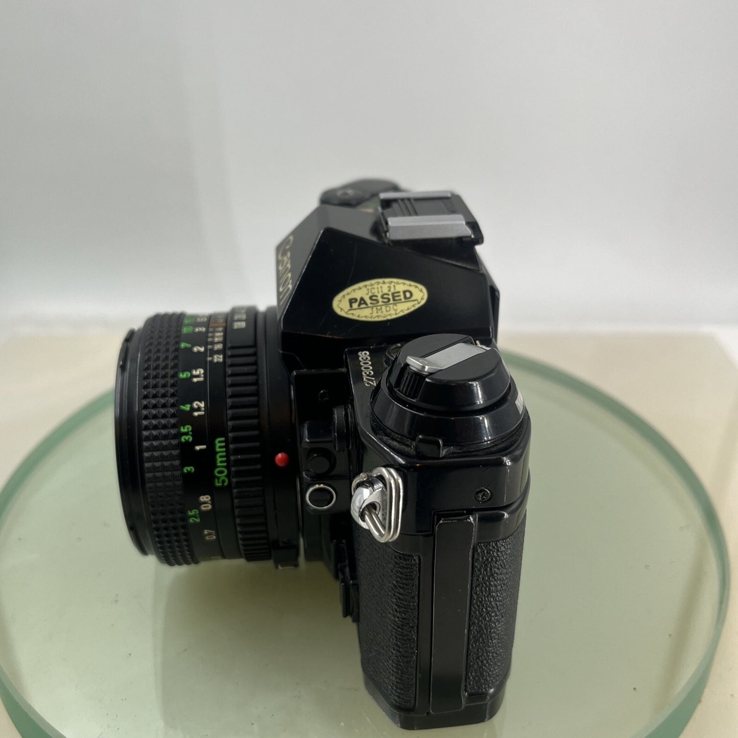 Canon AE-1 Program 35mm SLR Film Manual Camera BLACK+Canon 50mm F/1.8 FD Lens8826