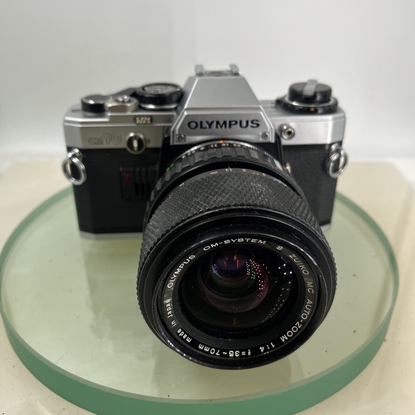 Olympus OM10 35mm SLR Film Camera +Zuiko 35-70mm f4 Lens TESTED / WORKING #9091