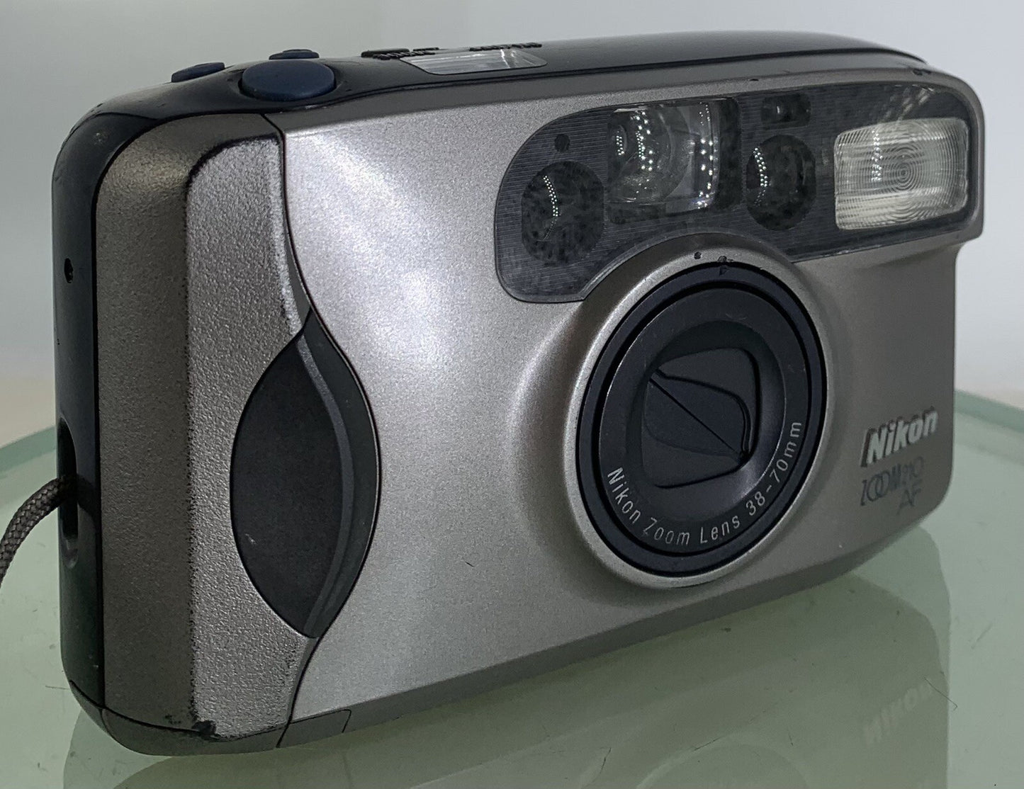 NIKON ZOOM 210 AF POINT AND SHOOT FILM CAMERA GREY NO BATTERY - TESTED - 7740