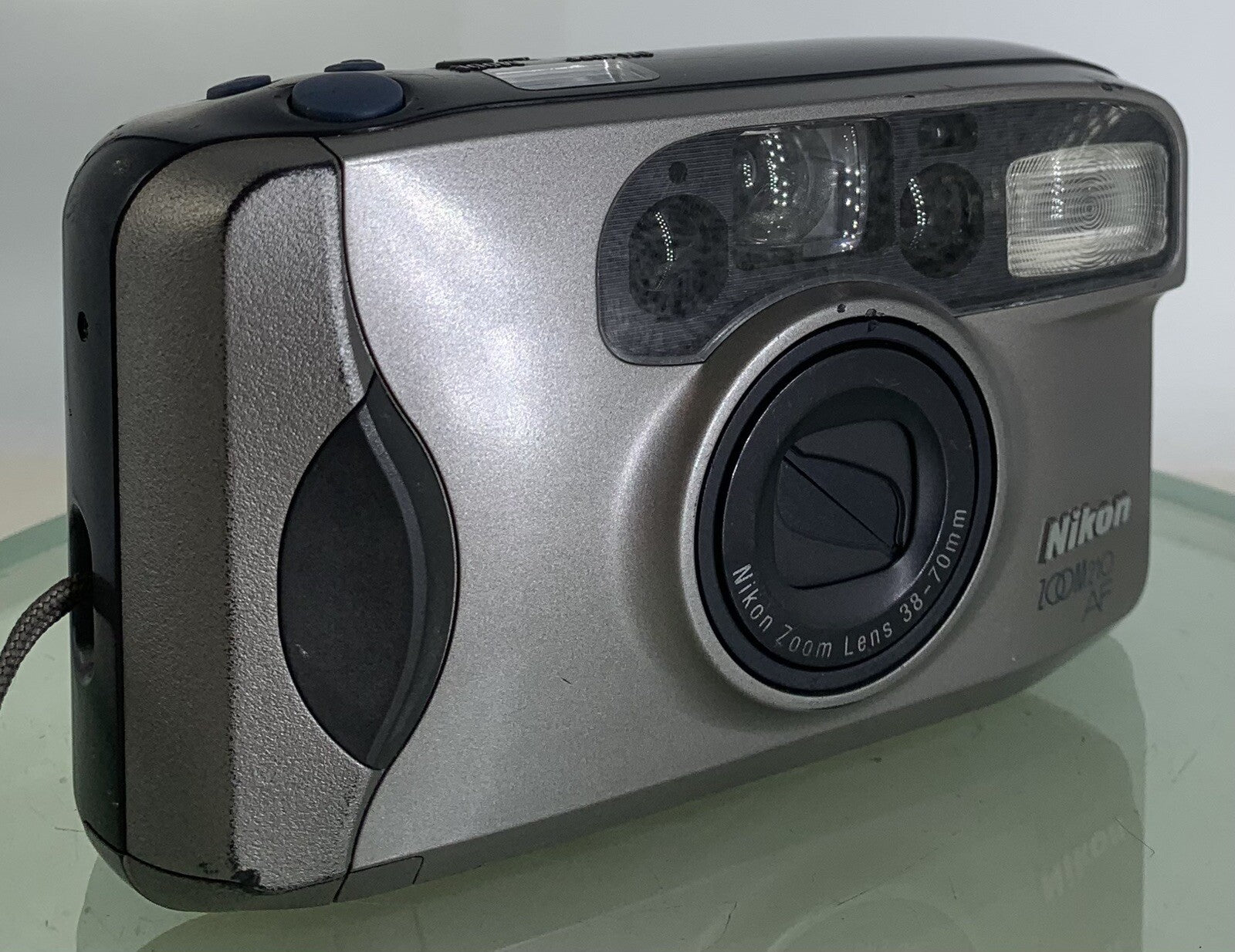 NIKON ZOOM 210 AF POINT AND SHOOT FILM CAMERA GREY NO BATTERY - TESTED - 7740