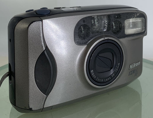 NIKON ZOOM 210 AF POINT AND SHOOT FILM CAMERA GREY NO BATTERY - TESTED - 7740