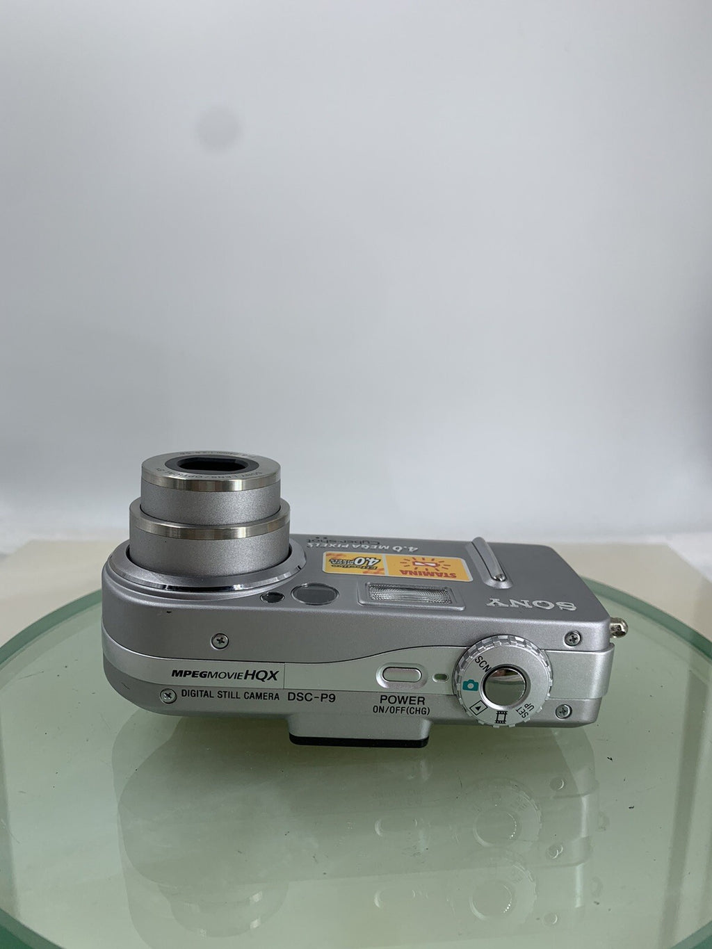 Sony Cybershot DSC-P9 4MP Digital Camera SILVER + CHARGER + WIRE TESTED - 6836