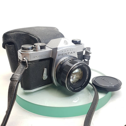 Asahi Pentax Spotmatic SP with SMC Takumar 2/55mm M42+CASE+Just Serviced #6970
