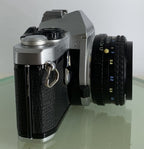 Pentax ME Super 35mm SLR Film camera + Pentax-A  50mm f1.7 LENS  - TESTED  #152