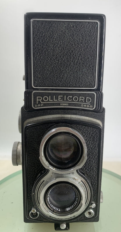 Rollei Rolleicord II 120 Film 6x6cm TLR Camera with Triotar  Lens + Case #3001