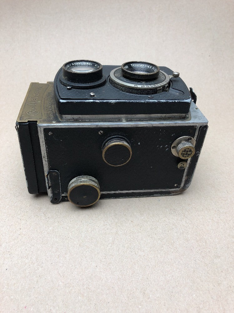 Rollei Rolleicord I Art Deco Shutter In working Zeiss 75mm lens Very Rare 19348