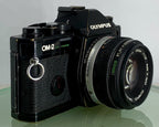 Olympus OM-2 Spot / Program SLR Camera+Olympus Zuiko  50mm f1.8 TESTED+ BOOK#3552