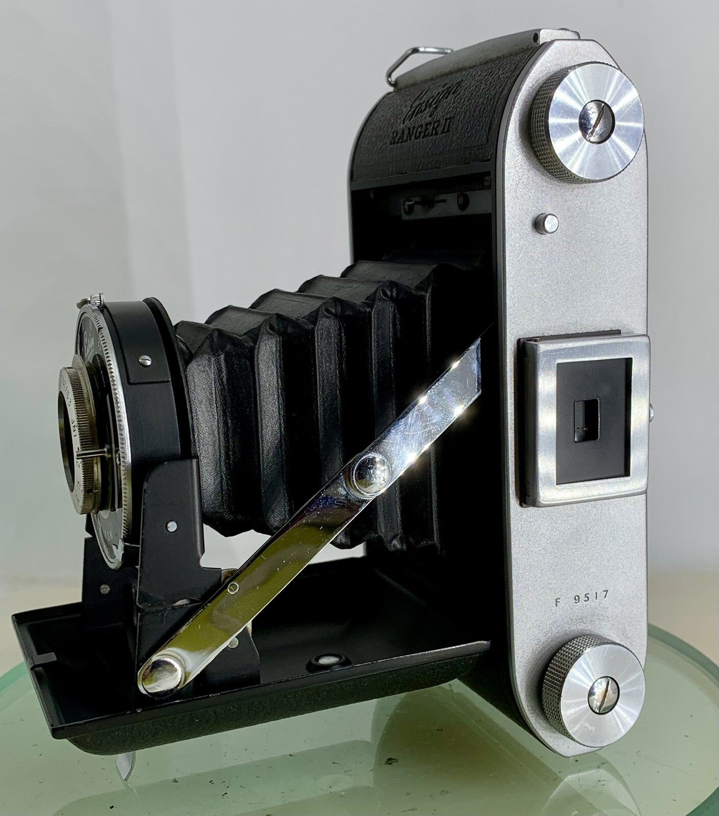 Ensign Ranger ll, c1951, Working 6X6 Folding Film Camera, Very Clean #205