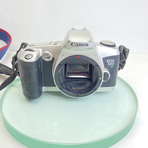 Canon EOS 500N 35mm SLR Film Camera Body with Body Cap and Strap #8671