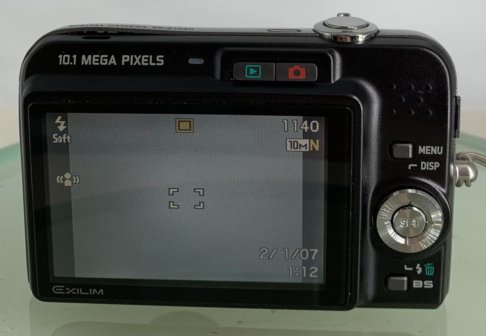 Casio Exilim EX-Z1050 10.1 MP Digital Camera BLACK +SD CARD+TESTED - 5524