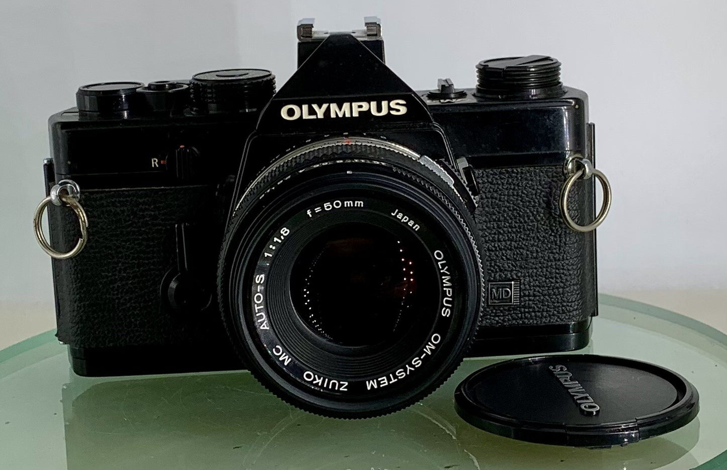 Olympus OM-1 MD BLACK B35mm SLR Film Camera & Olympus ZUIKO  50mm f1.8 Lens ++++1