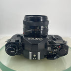 BEAUTIFUL Canon A-1 35mm SLR Camera Body+ FD 50mm f/1.8 FULLY WORKING #6216