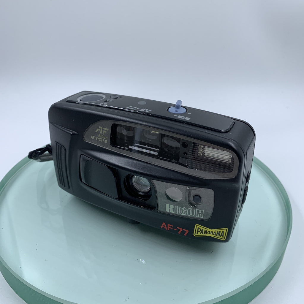 Ricoh AF-77 35mm Compact Retro Film Camera w/Flash Auto Focus TESTED#VGC#9212