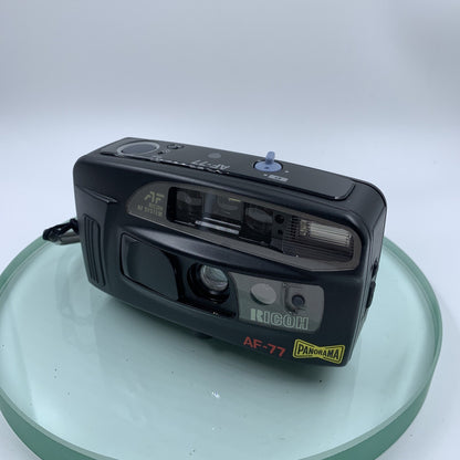 Ricoh AF-77 35mm Compact Retro Film Camera w/Flash Auto Focus TESTED#VGC#9212