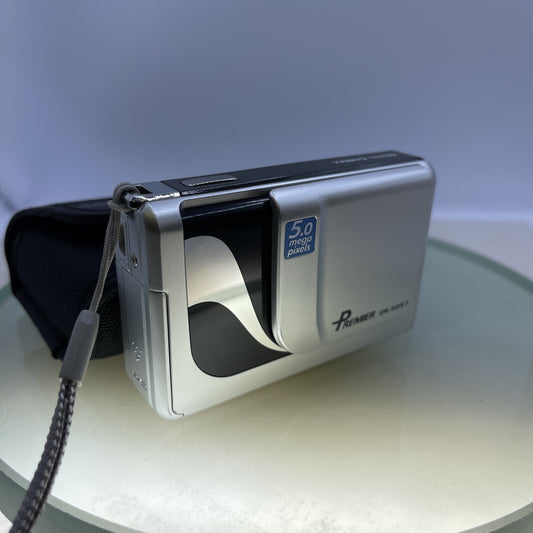 Premier DS-5057 5.0MP Compact Digital Camera Silver Tested Cased #340