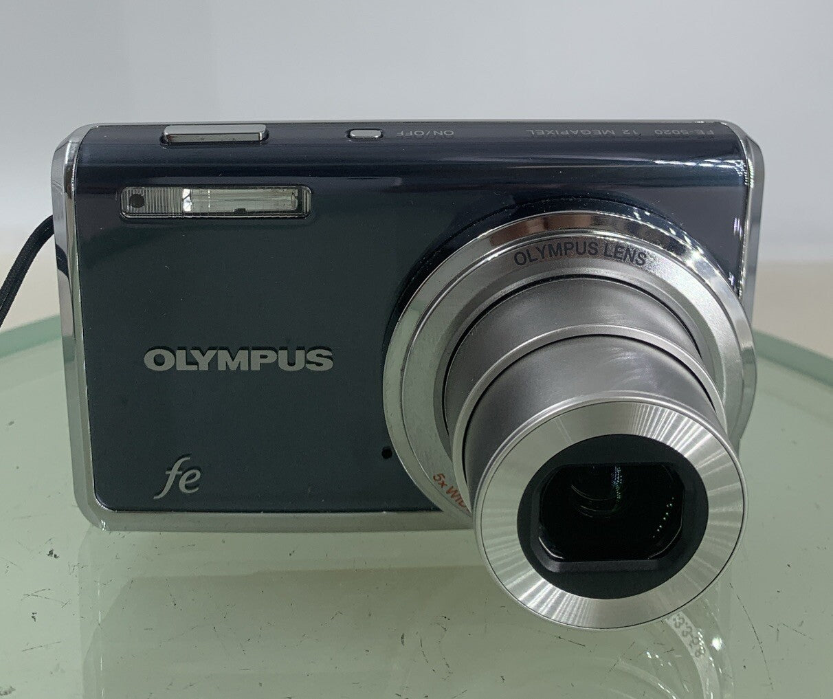 Olympus FE-5020 BLACK Digital Camera NO CARD WITH CHARGER + COVER TESTED - 2341