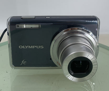 Olympus FE-5020 BLACK Digital Camera NO CARD WITH CHARGER + COVER TESTED - 2341