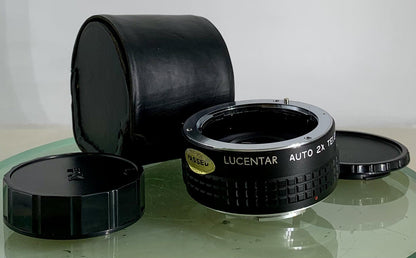 LUCENTAR Auto 2X Tele-converter (PK) + Case + Good Condition - 3010