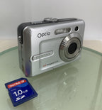 Pentax Optio E20 6mp Digital Film Camera With Case & 1.0GB SD Card Tested - 5920