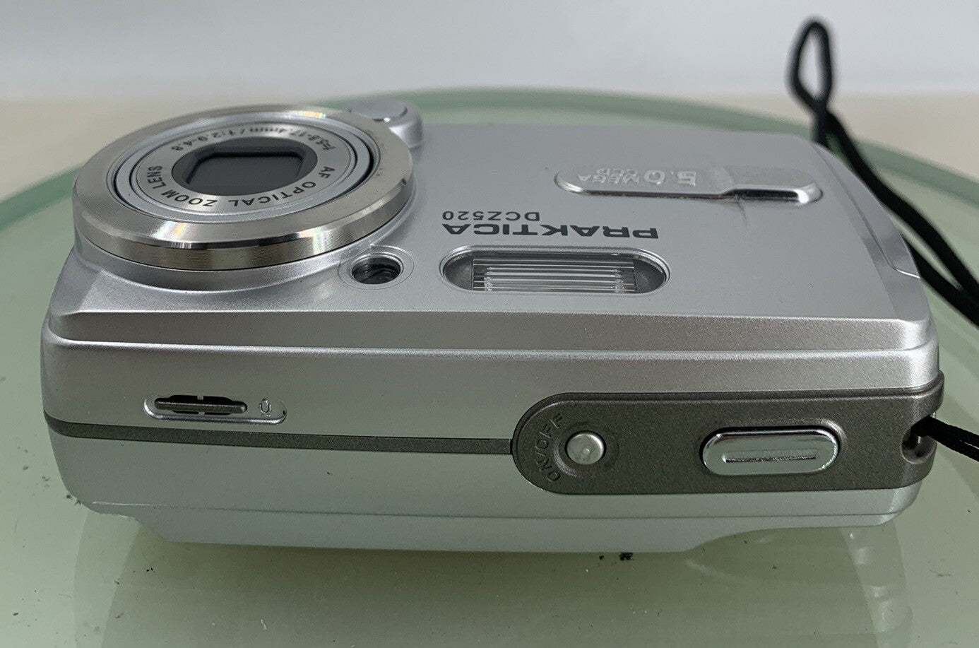 Praktica DCZ-520 5.1MP COMPACT DIGITAL CAMERA SILVER WITH COVER TESTED- 1107