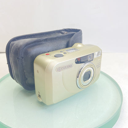 Yashica Zoomate 105SE 35mm Camera Film Tested Working, Case, exc Condition #280