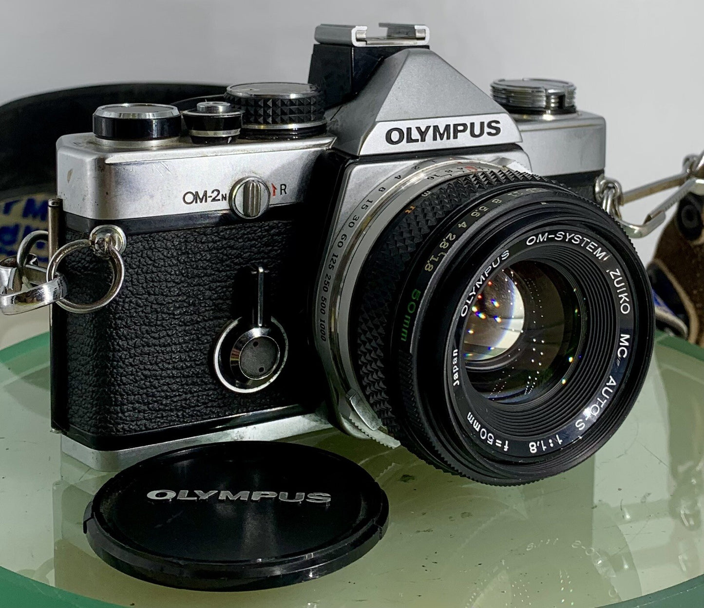 Olympus OM-2N MD 35mm Film SLR Manual Camera Olympus AUTO S50mm F/1.8 Zuiko Lens0